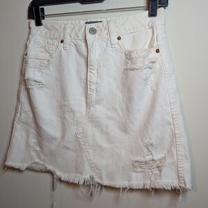 Abercrombie & Fitch Zoe Natural Rise Vintage A-Line Skirt